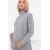 Джемпер для беременных и кормящих с воротником стойкой, серый меланж