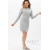 Платье футляр серый меланж для беременных