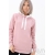 Толстовка для беременных и кормящих с капюшоном, пудрово-розовая