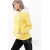 Толстовка для кормящих и беременных с капюшоном, цвет лимонный