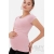 Футболка для беременных и кормящих, цвет пудрово-розовый