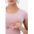 Футболка для беременных и кормящих, цвет пудрово-розовый