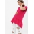 Футболка для беременных и кормящих свободного силуэта с воланом, малиновый