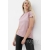 Футболка для кормящих и беременных с блеском, цвет пудровый