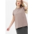 Футболка для кормящих и беременных с запахом на спине, беж