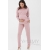 Костюм для кормящих и беременных из плотной вискозы, пудрово-розовый