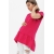 Футболка для беременных и кормящих свободного силуэта с воланом, малиновый