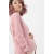 Джемпер для беременных и кормящих на запах, пудрово-розовый/экрю