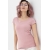 Футболка для кормящих и беременных, пудрово-розовая