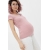 Футболка для кормящих и беременных, пудрово-розовая