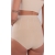 Бандаж трусы для беременных с косточками бесшовный, бежевый