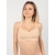Бюстгальтер-топ для кормления и беременных мягкий (хлопковый), бежевый