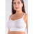 Бюстгальтер-топ для кормления и беременных универсальный (бесшовный), белый