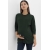 Лонгслив для кормящих и беременных с вертикальными молниями, цвет темно-зеленый