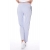 Брюки для беременных и родивших джерси с лампасами, светло-голубые