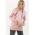 Толстовка для беременных и кормящих с капюшоном из футера, пыльная роза