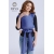 Трикотажный слинг для новорожденных Diva Stretchy, Blu