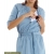 Платье-туника для кормящих Mothers en Vogue "Weekend Shirtdress", голубой (Chambray)
