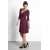 Платье Mothers en Vogue "Wrap Dress", рукав 3/4, цвет винный (Wood Violet)