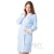 Комплект халат с сорочкой голубой/белая полоска