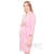 Комплект халат с сорочкой розовый с принтом зайчики/котики