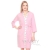 Комплект халат с сорочкой розовый с принтом зайчики/котики