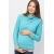 Толстовка для кормящих и беременных флисовая с завязками, цвет бирюзовая