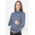 Водолазка для беременных и кормящих, цвет индиго меланж