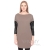 Платье-туника для беременных и кормящих, капучино