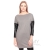 Платье-туника для кормящих и беременных, серое