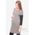 Платье-туника для кормящих и беременных, серое