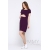 Платье для кормящих и беременных из вискозы, темно-лиловое