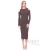 Платье для беременных и кормящих с разрезами по бокам, мокко