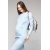 Костюм из капитония для кормящих и беременных, светло-голубой меланж