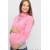 Толстовка для кормящих и беременных флисовая с завязками, цвет розовый
