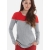 Туника для кормления Mothers en Vogue Colourblock, серый-красный