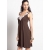 Платье для кормления "Zahra Applique", коричневый
